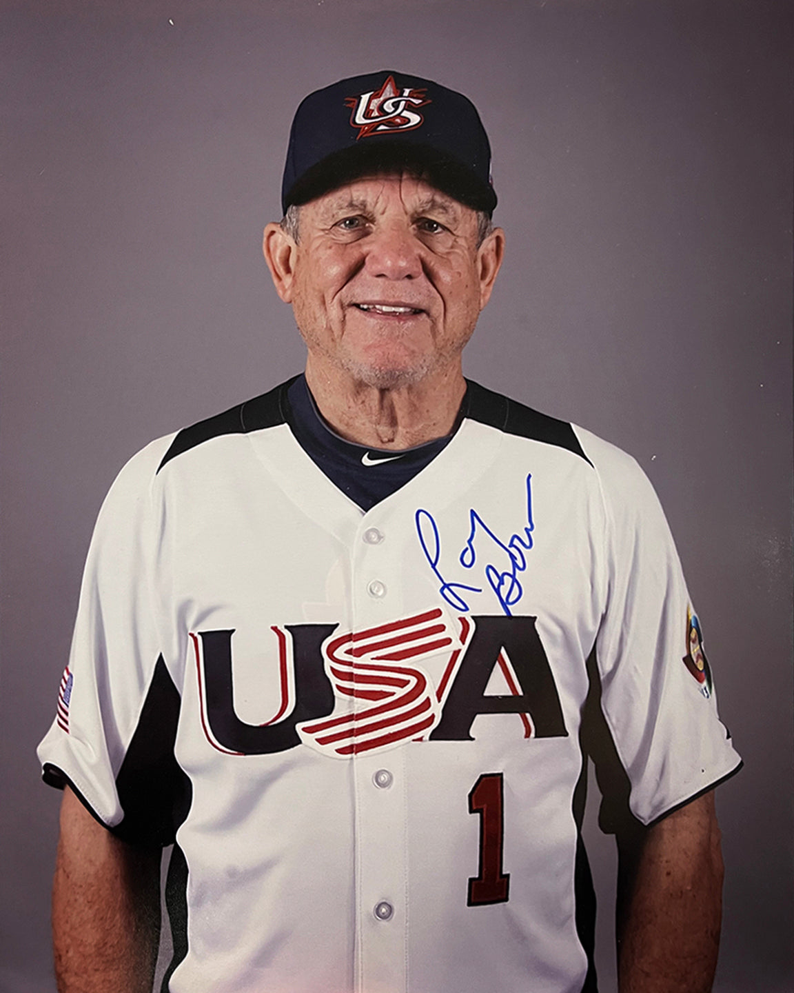 Larry Bowa Team USA Studio Autographed MLB Baseball 8x10 Photo - Dynasty Sports & Framing 