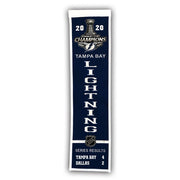 Tampa Bay Lightning 2020 Stanley Cup Champions NHL Hockey Heritage Banner - Dynasty Sports & Framing 