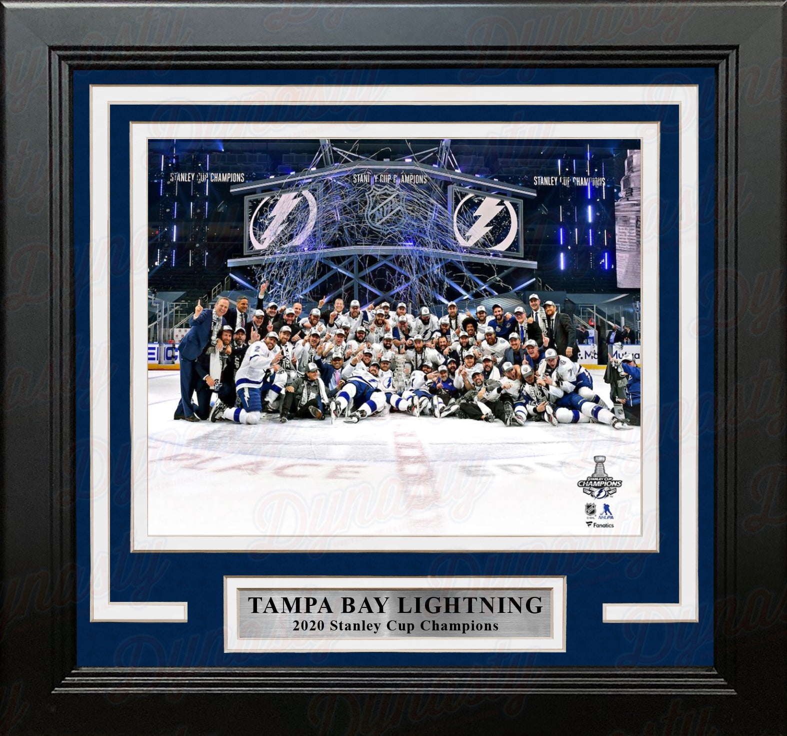 Tampa Bay Lightning 2020 Stanley Cup Champions Celebration 8" x 10" Framed Hockey Photo - Dynasty Sports & Framing 
