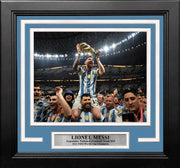 Lionel Messi 2022 World Cup Argentina National Team 8x10 Framed Photo - Dynasty Sports & Framing 