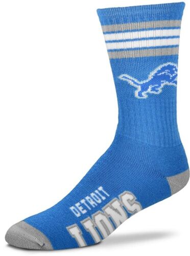 Detroit Lions Men's 4 Stripe Deuce Socks - Dynasty Sports & Framing 