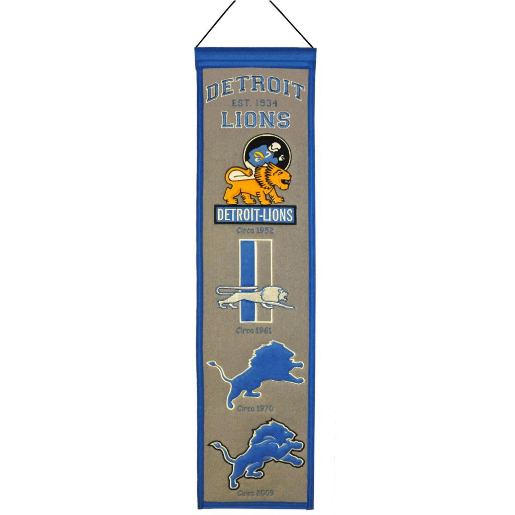 Detroit Lions NFL Heritage Banner - Dynasty Sports & Framing 