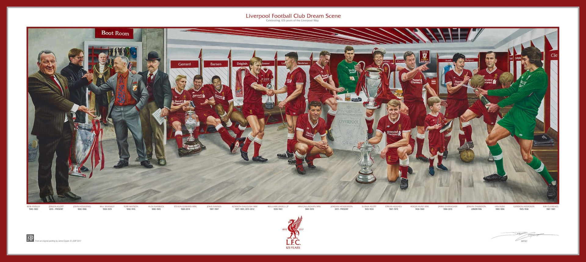 Liverpool FC Exclusive Dream Scene Lithograph Artwork Print by Artist Jamie Cooper - Dynasty Sports & Framing 