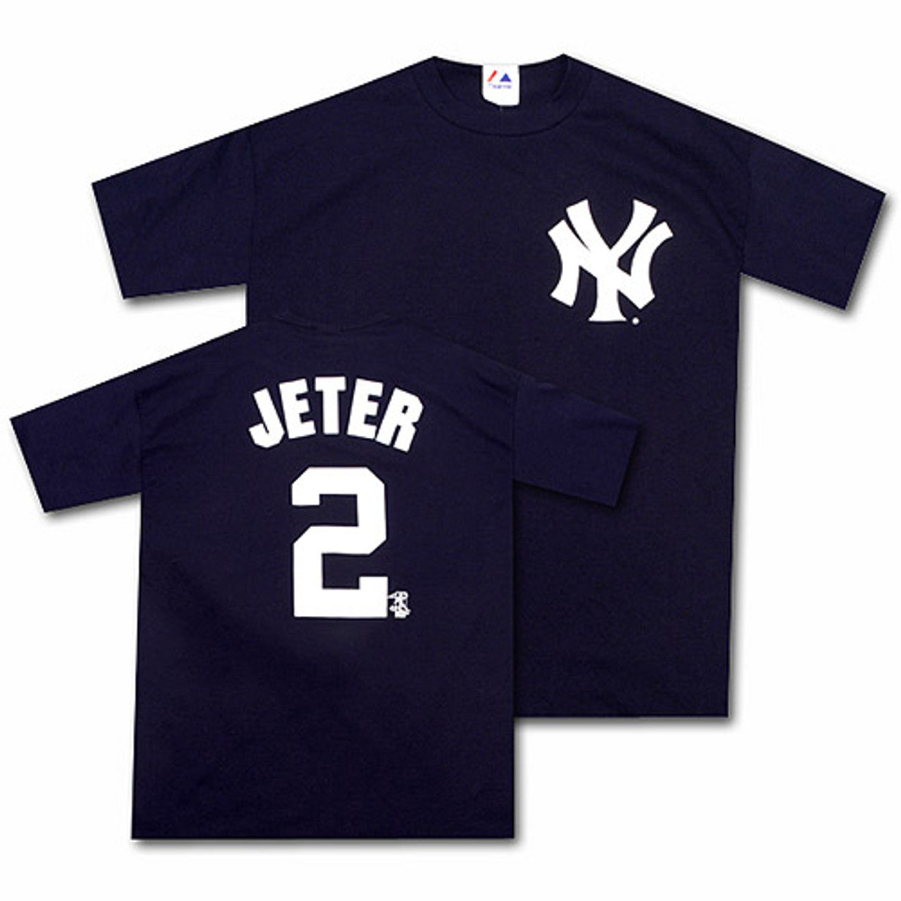 Derek Jeter New York Yankees Majestic Youth Name & Number T-Shirt - Dynasty Sports & Framing 