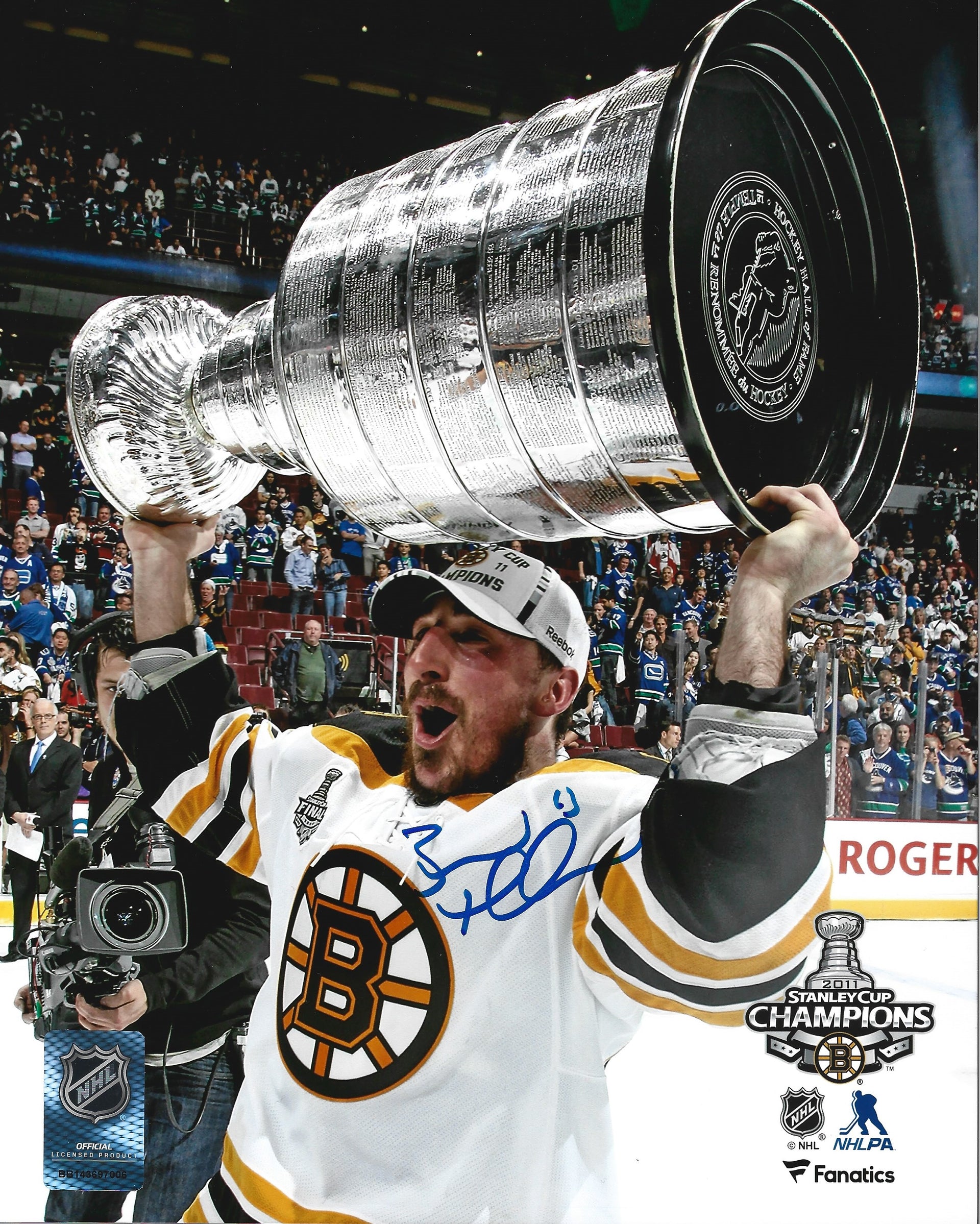 Brad Marchand Autograph Photo Don't Touch My Captain 11x14