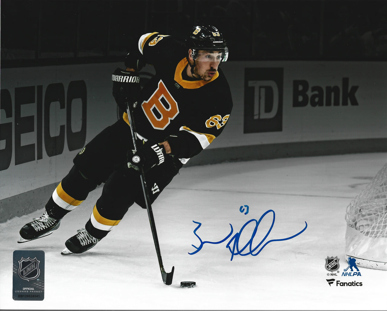 Brad Marchand Autographed Alternate Jersey Boston Bruins Hockey Photo - Dynasty Sports & Framing 