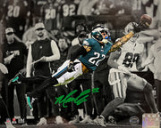 Marcus Epps Philadelphia Eagles Autographed Spotlight Football Photo - Dynasty Sports & Framing 