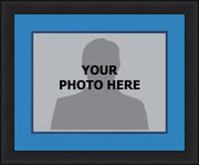 NBA Basketball Photo Picture Frame Kit - Memphis Grizzlies (Blue Matting, Navy Trim) - Dynasty Sports & Framing 