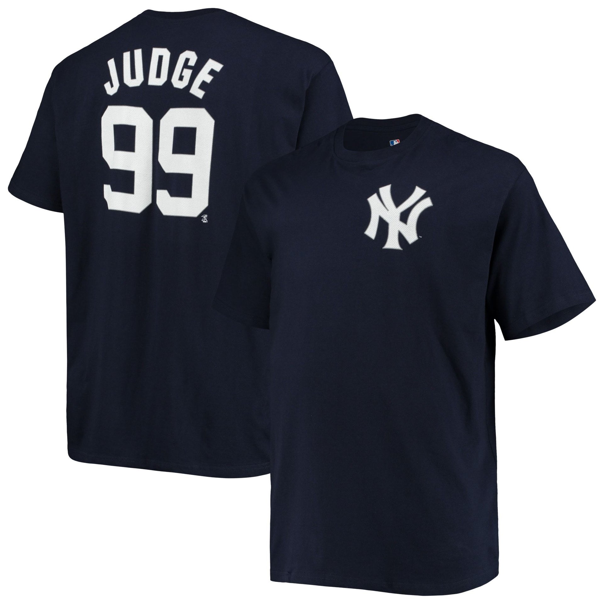 Aaron Judge New York Yankees Majestic Adult Name & Number T-Shirt - Dynasty Sports & Framing 