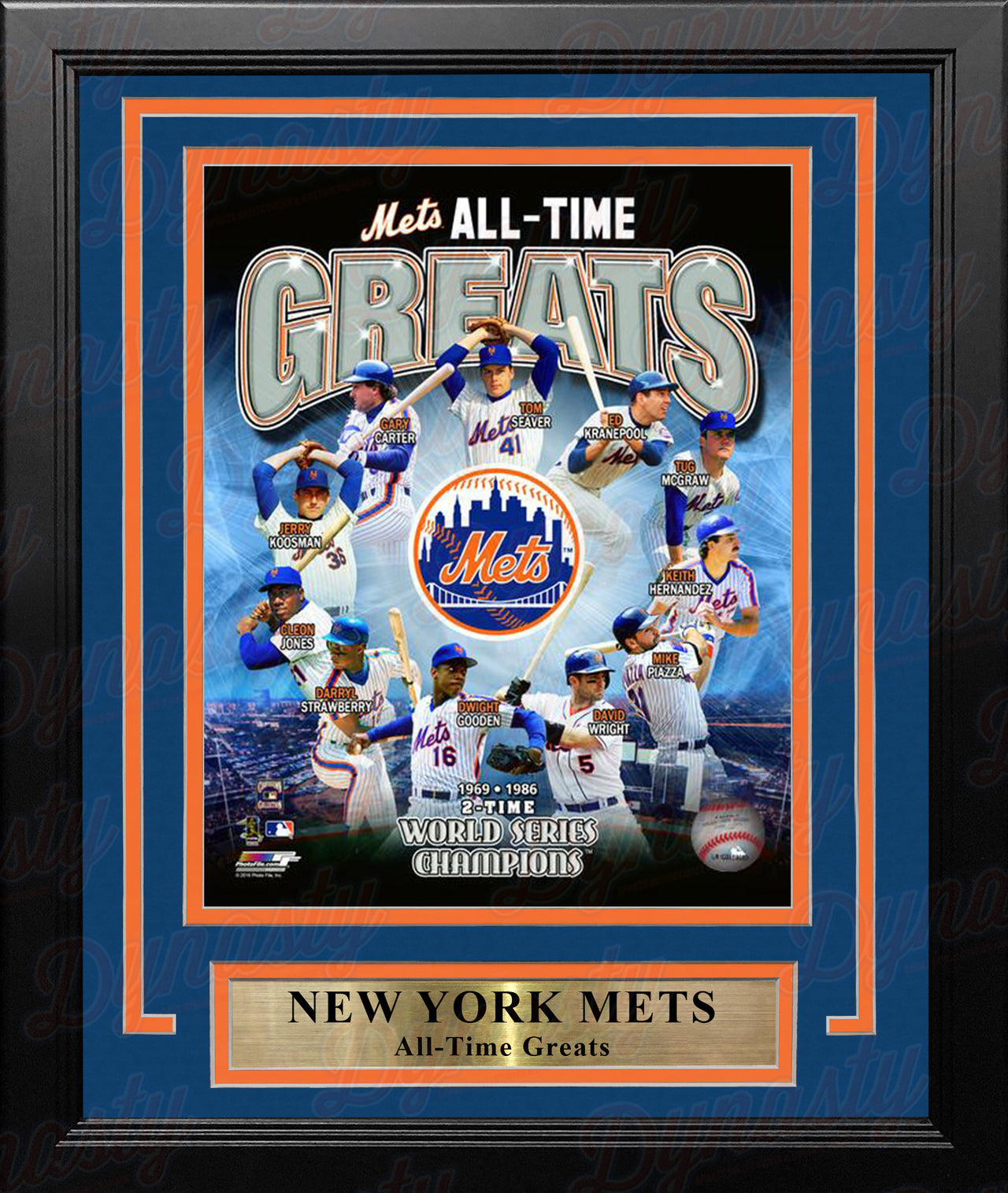 New York Mets All-Time Greats 8" x 10" Framed Baseball Photo - Dynasty Sports & Framing 