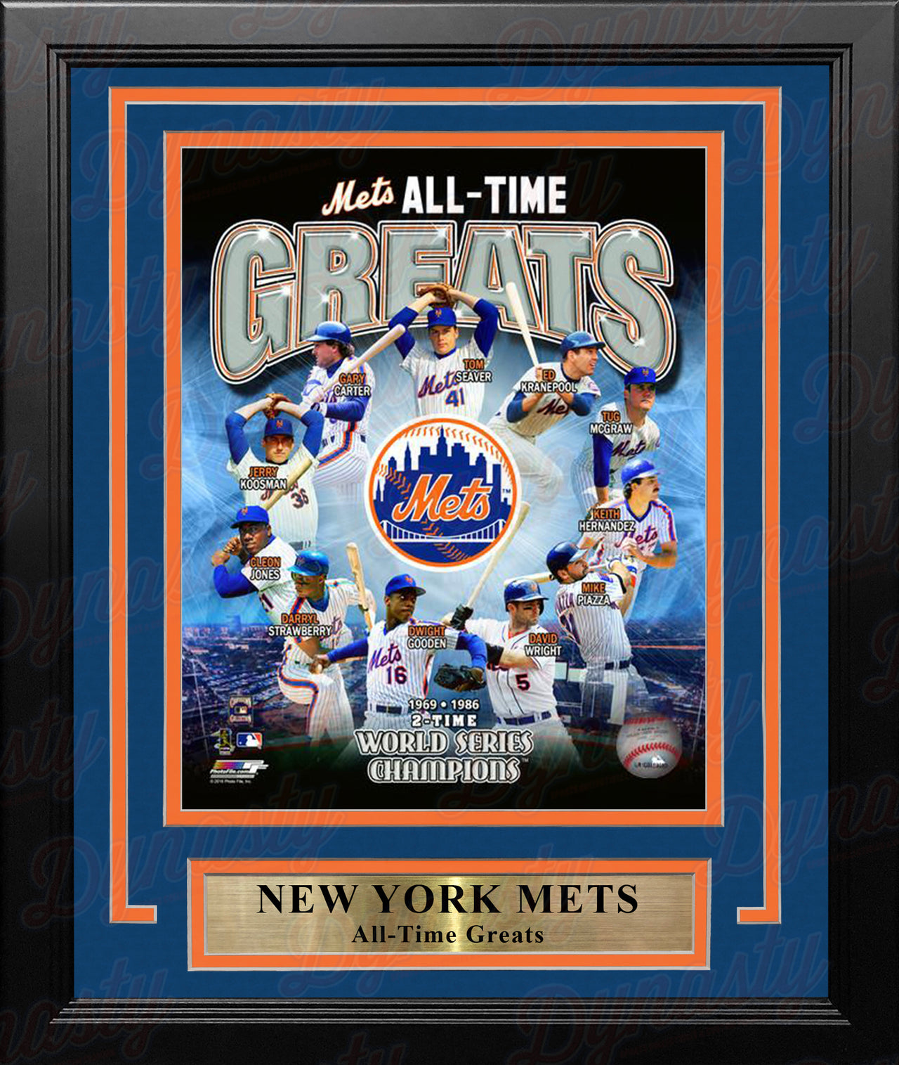 New York Mets All-Time Greats 8" x 10" Framed Baseball Photo - Dynasty Sports & Framing