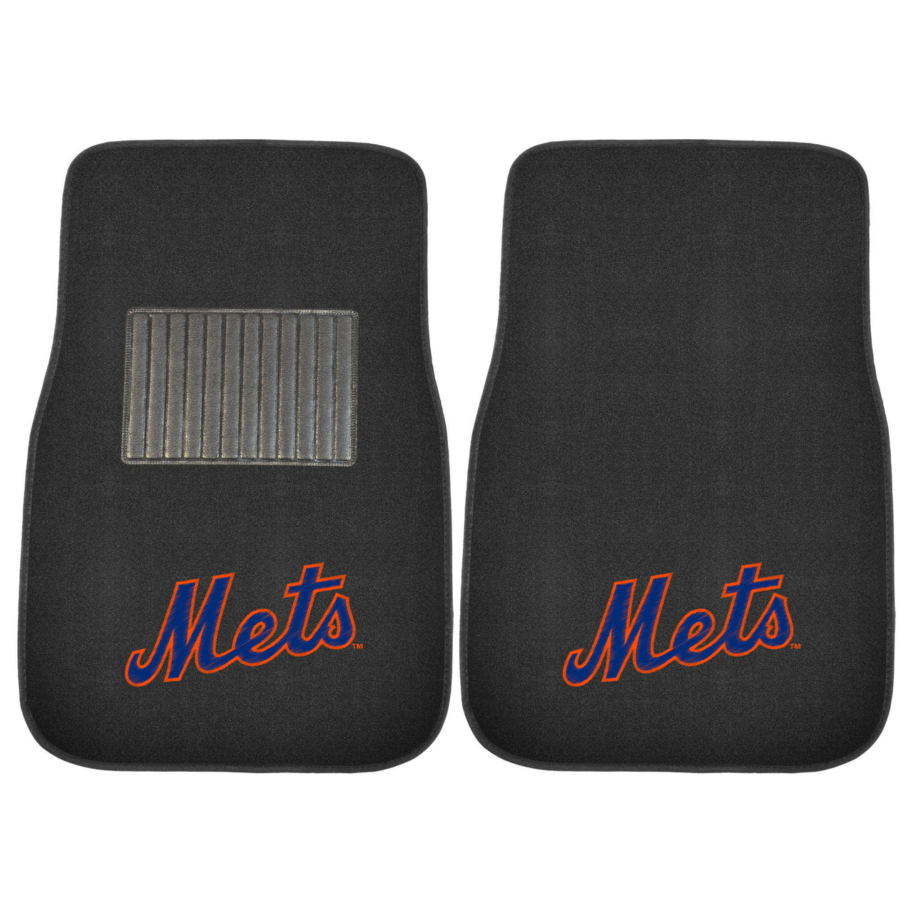 New York Mets MLB Baseball 2 Piece Embroidered Car Mat Set - Dynasty Sports & Framing 