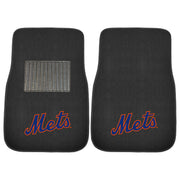 New York Mets MLB Baseball 2 Piece Embroidered Car Mat Set - Dynasty Sports & Framing 