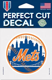 New York Mets 4" x 4" Decal - Dynasty Sports & Framing 