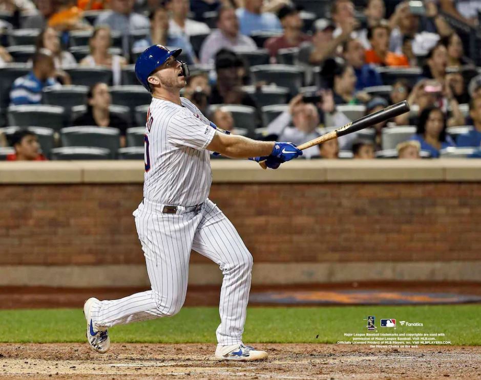 Pete Alonso Record-Breaking Home Run New York Mets 8" x 10" Baseball Photo - Dynasty Sports & Framing 