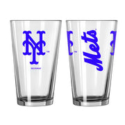 New York Mets Game Day Pint Glass - Dynasty Sports & Framing 