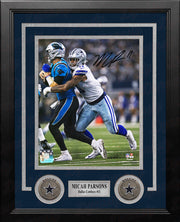 Micah Parsons v. Panthers Dallas Cowboys Autographed Framed Football Photo - Dynasty Sports & Framing 