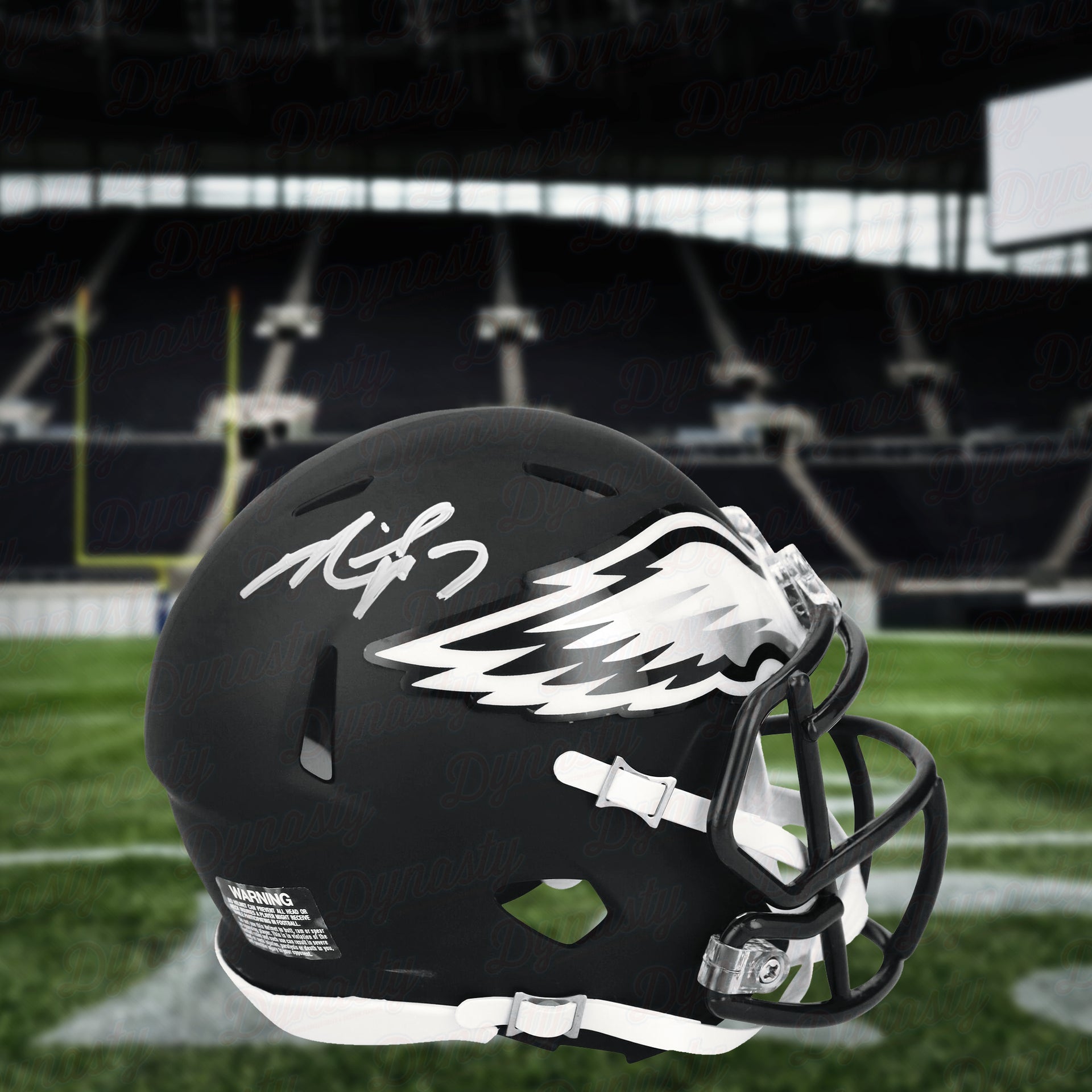 Michael Vick Philadelphia Eagles Autographed Alternate Black Speed Mini- Helmet - Dynasty Sports & Framing