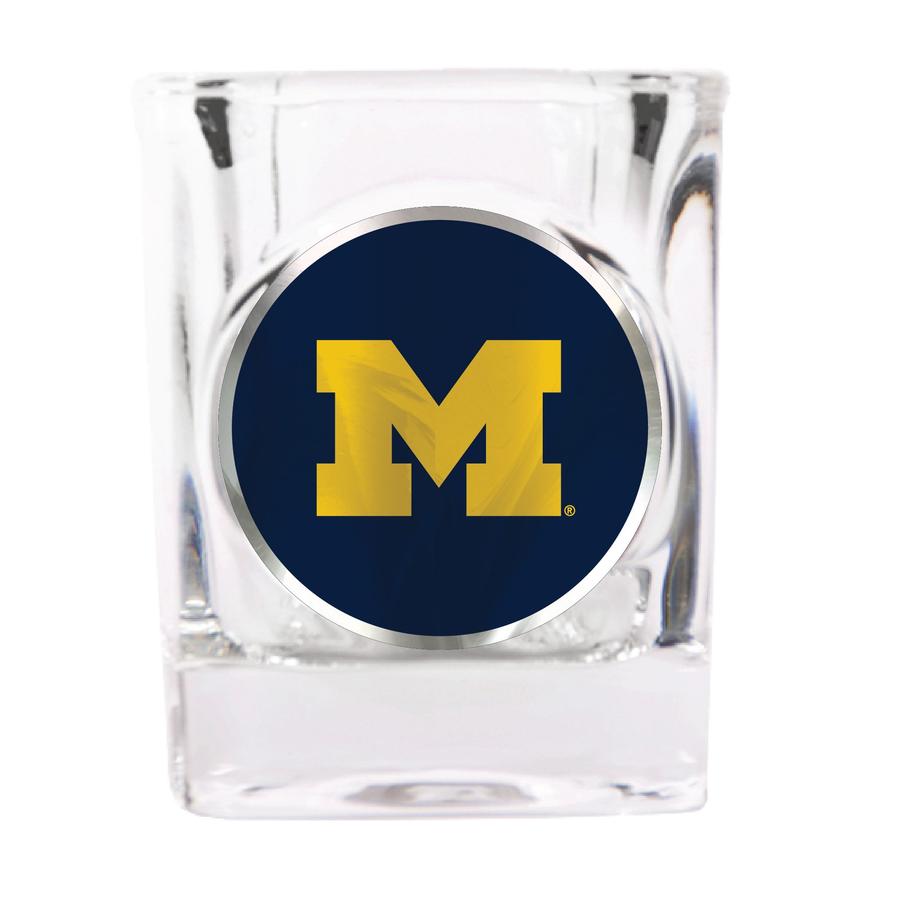Michigan Wolverines Square Shot Glass - Dynasty Sports & Framing 