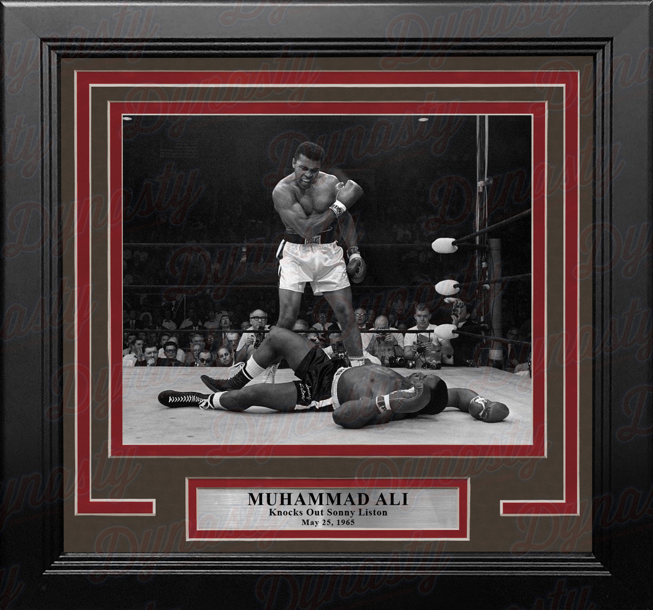 Muhammad Ali Knocks Out Sonny Liston Framed Boxing Photo - Dynasty Sports & Framing