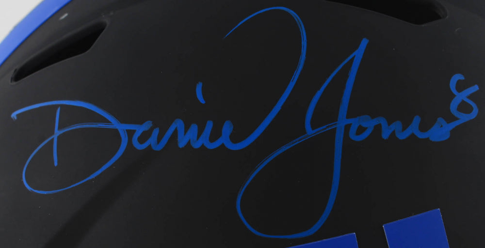 Daniel Jones New York Giants Autographed Eclipse Alternate Speed Helmet - Dynasty Sports & Framing 