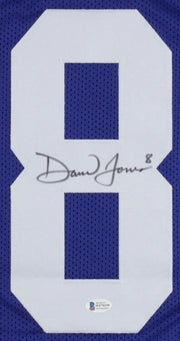Daniel Jones New York Giants Autographed Football Jersey - Beckett Authenticated - Dynasty Sports & Framing 