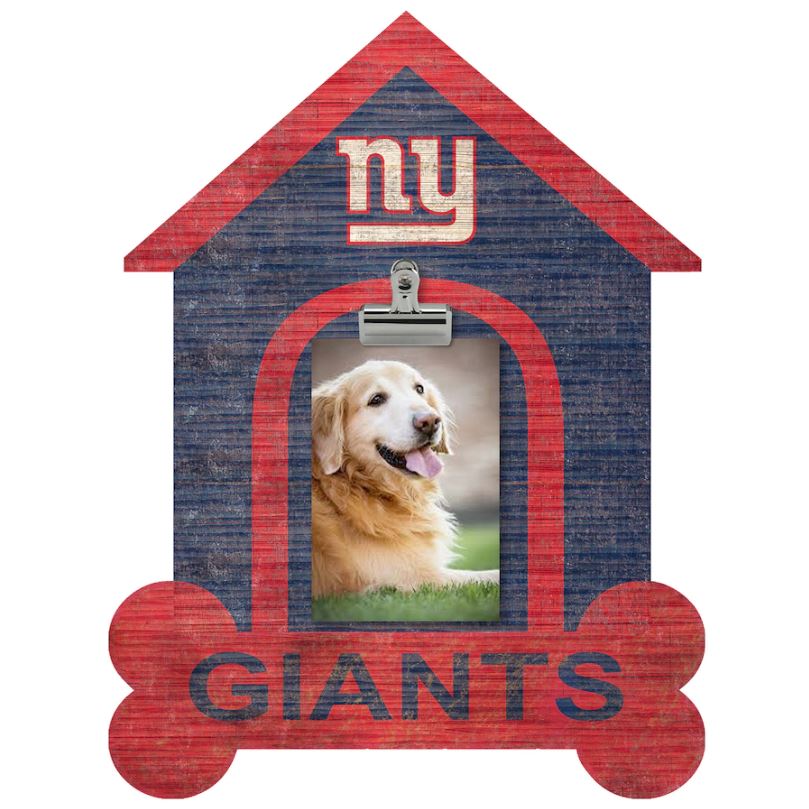 New York Giants Dog Bone House Clip Frame - Dynasty Sports & Framing 