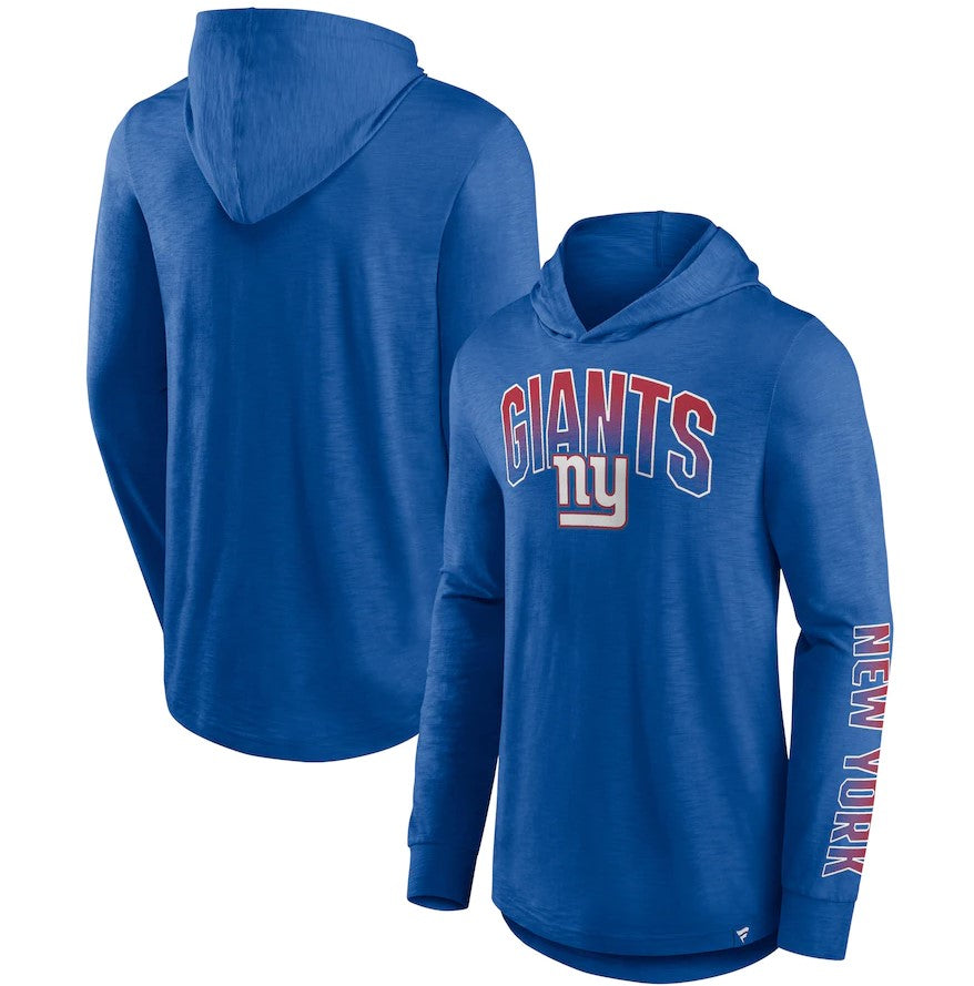 New York Giants Front Runner Pullover Hoodie - Royal - Dynasty Sports & Framing 