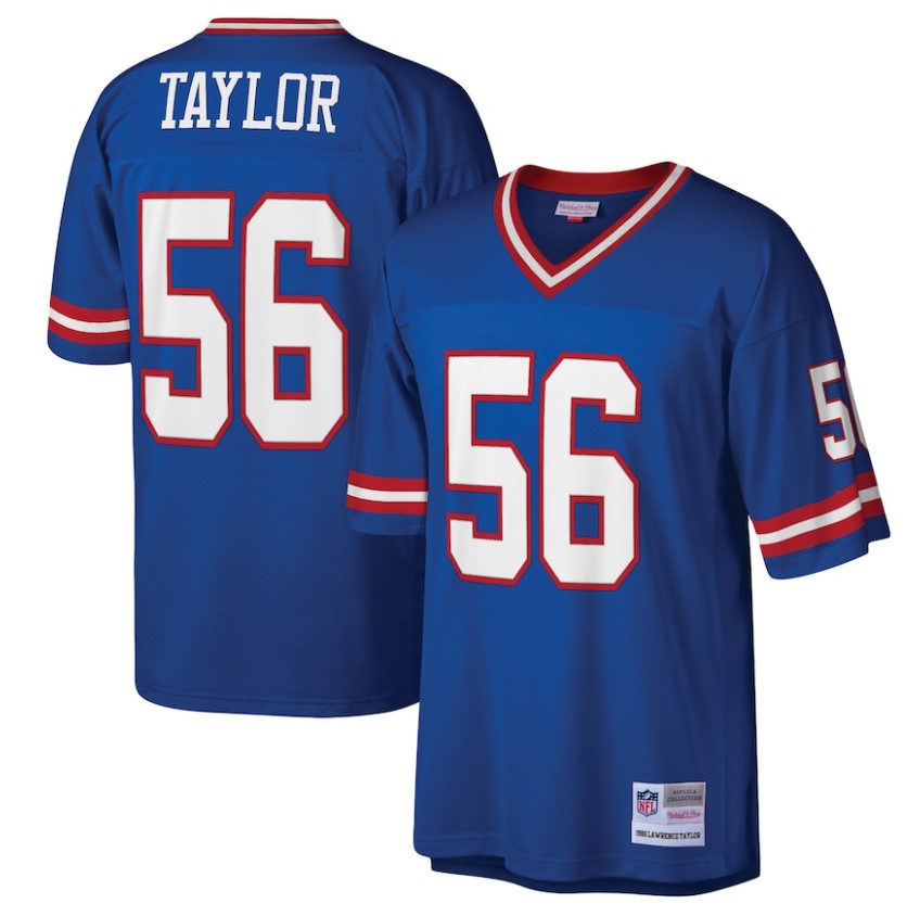 Lawrence Taylor New York Giants Mitchell & Ness 1986 Legacy Jersey - Royal Blue - Dynasty Sports & Framing 