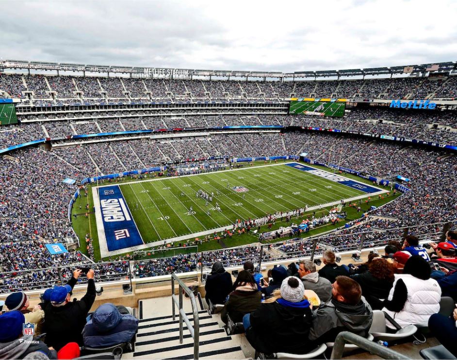 New York Giants MetLife Stadium Aerial View 8" x 10" Football Photo - Dynasty Sports & Framing 