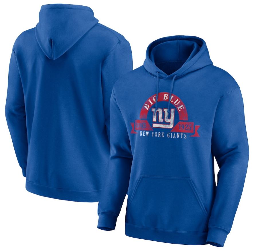 New York Giants Utility Pullover Hoodie - Royal Blue - Dynasty Sports & Framing 