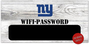 New York Giants Wifi Password 6" x 12" Wood Sign - Dynasty Sports & Framing 