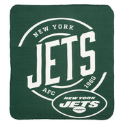 New York Jets 50" x 60" Campaign Fleece Blanket - Dynasty Sports & Framing 