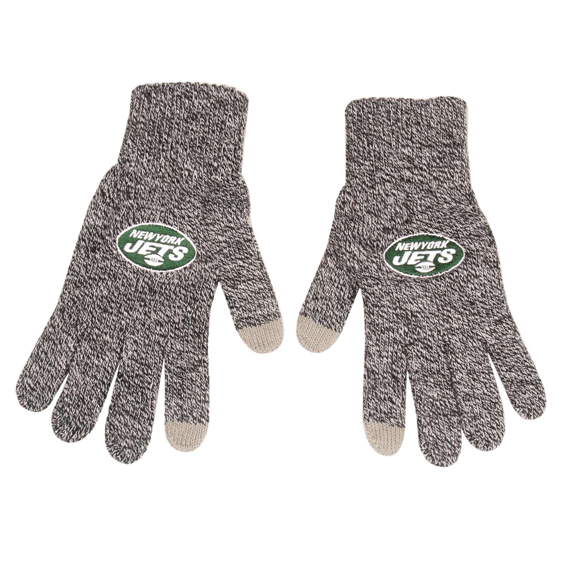 New York Jets Gray Knit Texting Gloves - Dynasty Sports & Framing 