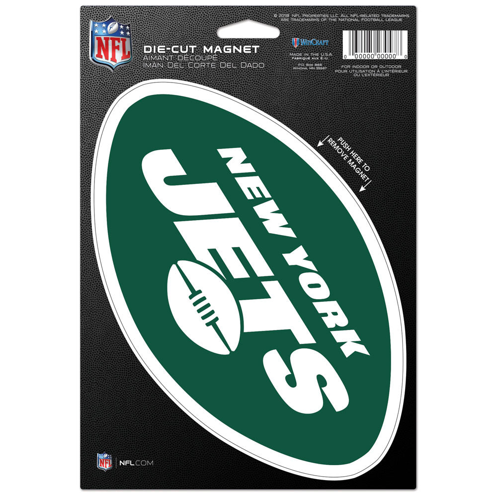 New York Jets NFL Football 8" Die-Cut Magnet - Dynasty Sports & Framing 