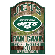 New York Jets Fan Cave 11" x 17" Wood Sign - Dynasty Sports & Framing 