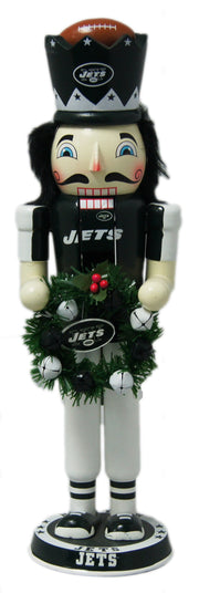 New York Jets Wreath Nutcracker - Dynasty Sports & Framing 