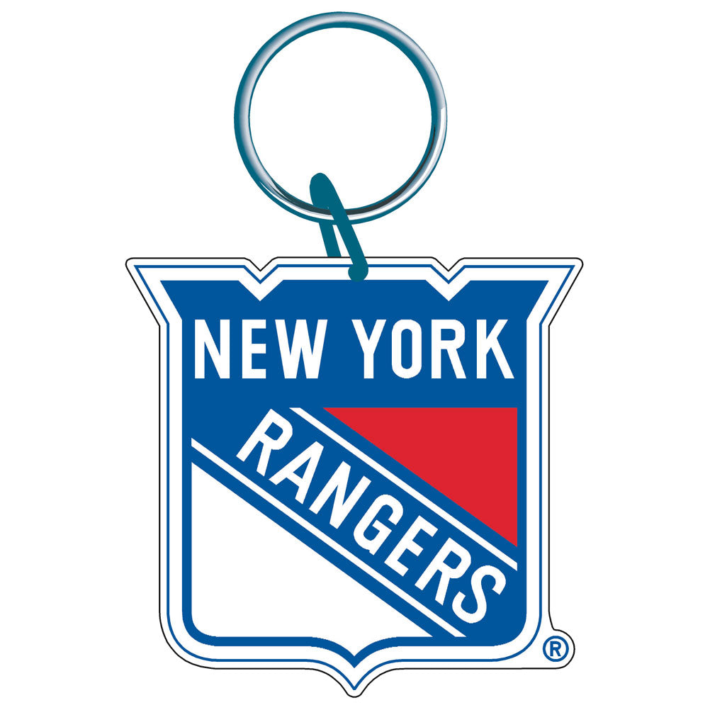 New York Rangers Acrylic Logo Keychain - Dynasty Sports & Framing 