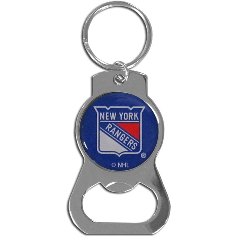 New York Rangers Logo Bottle Opener Keychain - Dynasty Sports & Framing 