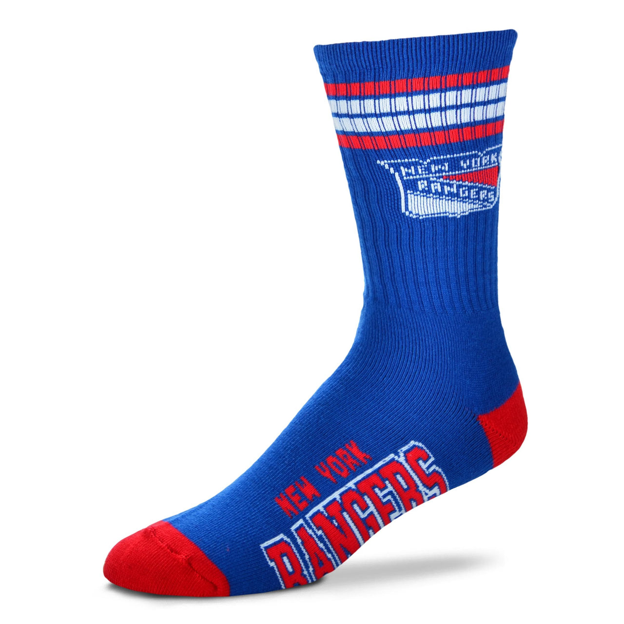 New York Rangers Men's 4 Stripe Deuce Socks - Dynasty Sports & Framing 