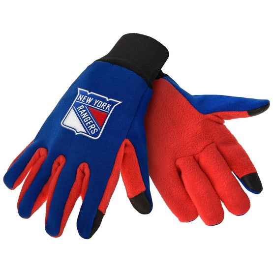 New York Rangers NHL Hockey Texting Gloves - Dynasty Sports & Framing 