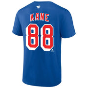 Patrick Kane New York Rangers Authentic Stack Name & Number T-Shirt - Blue - Dynasty Sports & Framing 