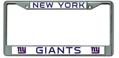 New York Giants Chrome License Plate Frame - Dynasty Sports & Framing 