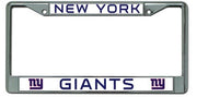 New York Giants Chrome License Plate Frame - Dynasty Sports & Framing 