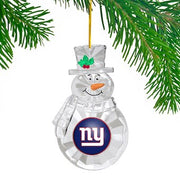 New York Giants Snowman Holiday Ornament - Dynasty Sports & Framing 