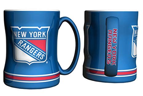 New York Rangers Logo Relief Coffee Mug | Hockey Drinkware, Glasses ...