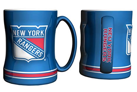New York Rangers NHL Hockey Logo Relief 14 oz. Mug - Dynasty Sports & Framing 