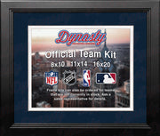 NBA Basketball Photo Picture Frame Kit - Washington Wizards (Navy Matting, White Trim) - Dynasty Sports & Framing 