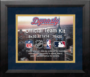 NHL Hockey Photo Picture Frame Kit - Florida Panthers (Navy Matting, Yellow Trim) - Dynasty Sports & Framing 