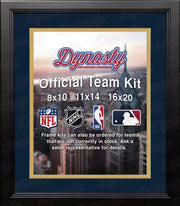NHL Hockey Photo Picture Frame Kit - Florida Panthers (Navy Matting, Yellow Trim) - Dynasty Sports & Framing 